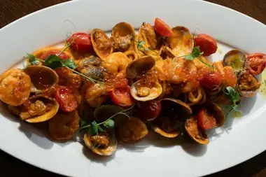 Piatto in uscita dalla cucina